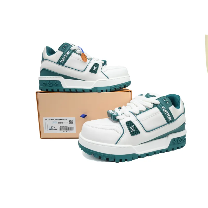Louis Vuitton LV Trainer Maxi Sneaker White Green CK24071301