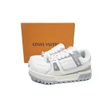 Louis Vuitton LV Trainer Maxi Sneaker White Grey CK24071303