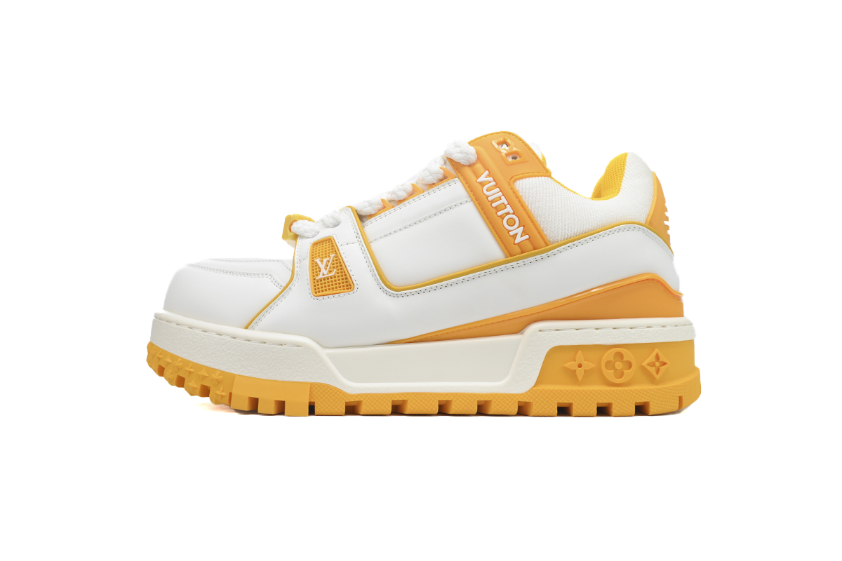 Louis Vuitton LV Trainer Maxi Sneaker White Yellow CK24071305