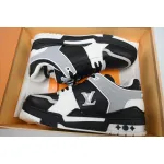 Louis Vuitton LV Trainer Sneaker Black Grey XD CK24071804
