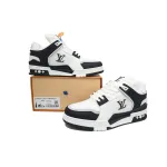 Louis Vuitton LV Trainer Sneaker Black White XD CK24071803