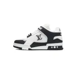Louis Vuitton LV Trainer Sneaker Black White XD CK24071803