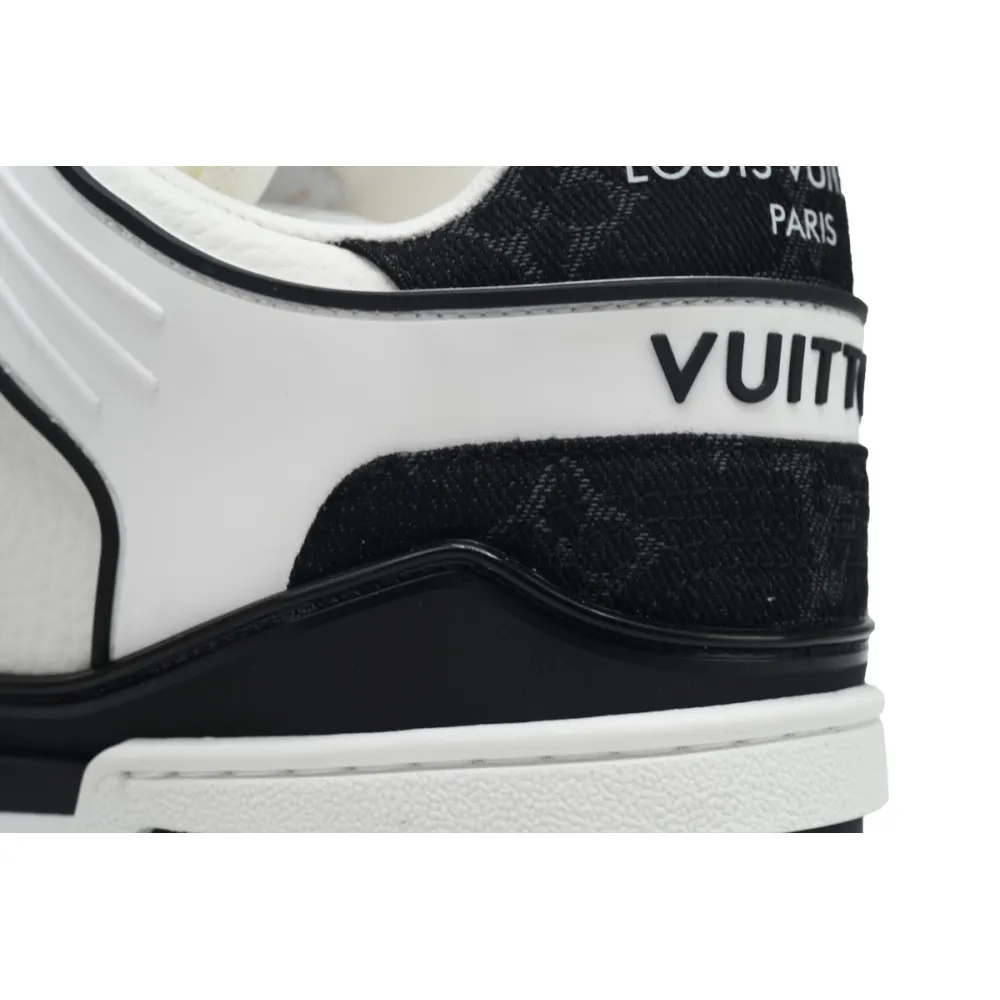 Louis Vuitton LV Trainer Sneaker White Black XD CK24071808