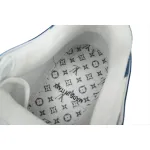 Louis Vuitton LV Trainer Sneaker White Blue Denim CKXD24071802