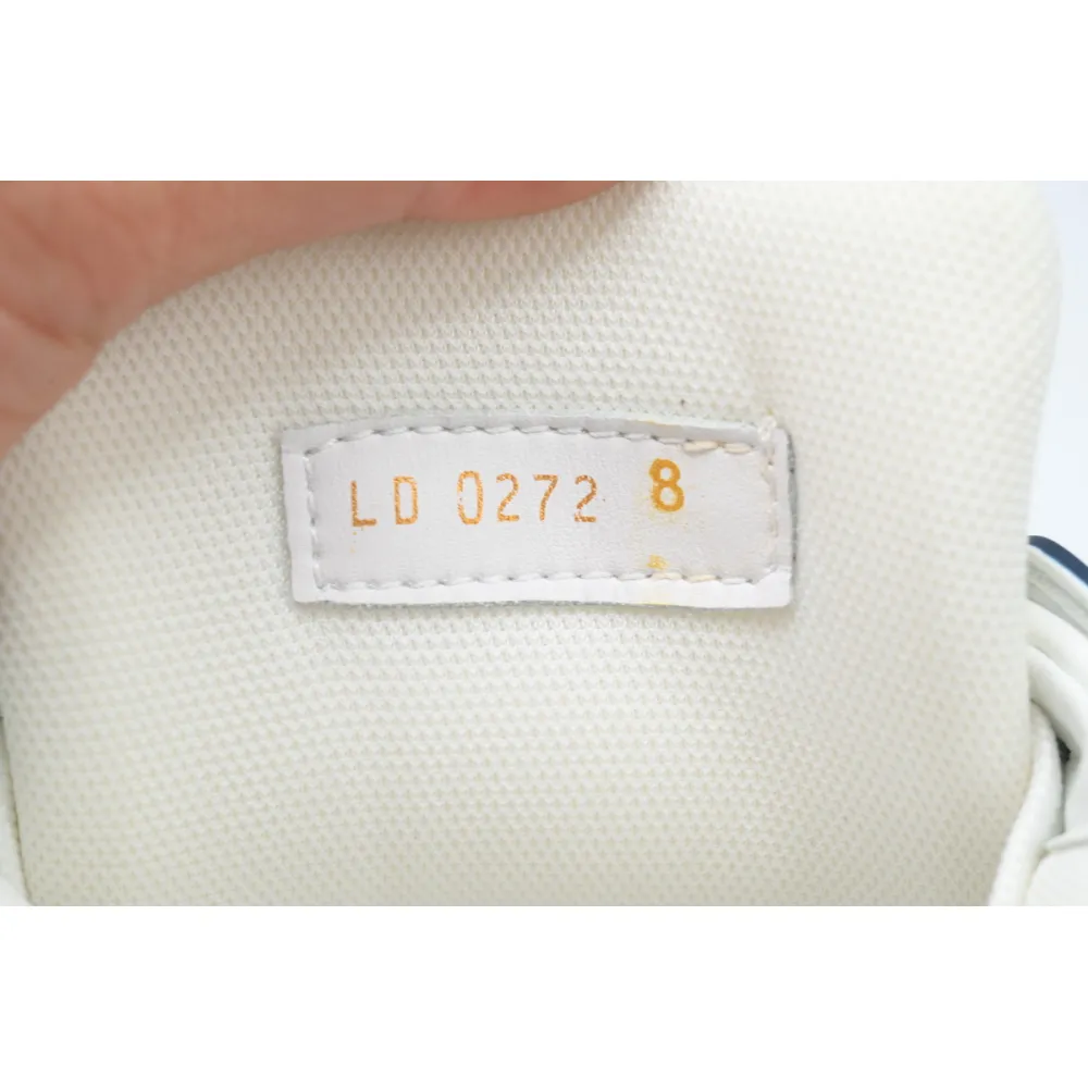 Louis Vuitton LV Trainer Sneaker White Blue Denim CKXD24071802