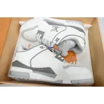 Louis Vuitton LV Trainer Sneaker White Grey XD CK24071805