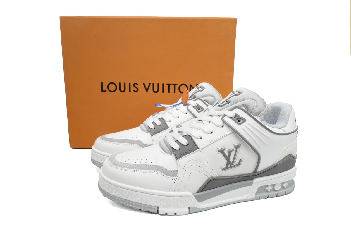 Louis Vuitton LV Trainer Sneaker White Grey XD CK24071805