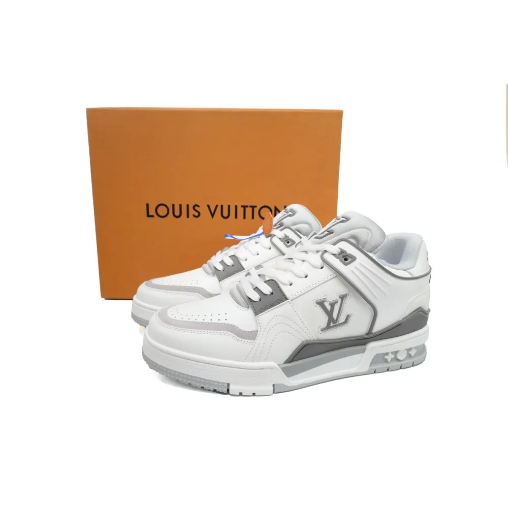 Louis Vuitton LV Trainer Sneaker White Grey XD CK24071805