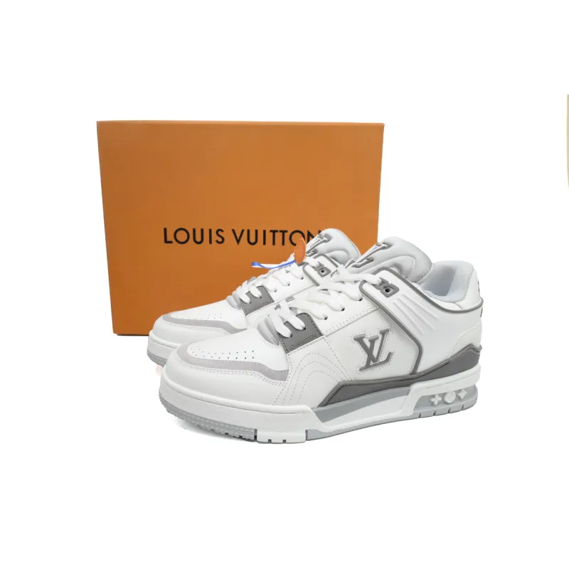 Louis Vuitton LV Trainer Sneaker White Grey XD CK24071805