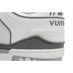 Louis Vuitton LV Trainer Sneaker White Grey XD CK24071805
