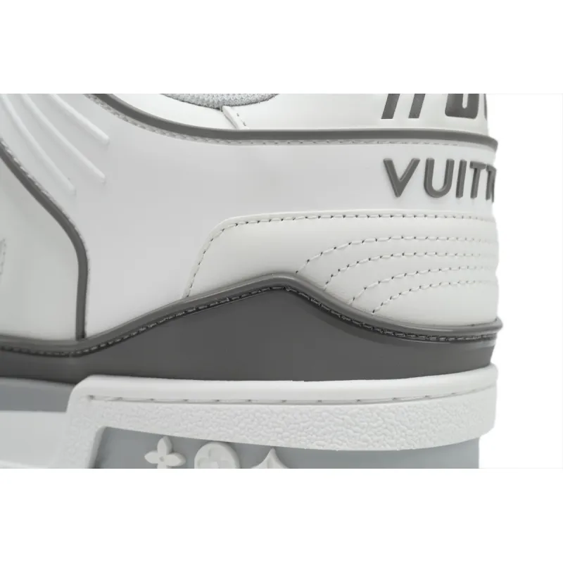 Louis Vuitton LV Trainer Sneaker White Grey XD CK24071805