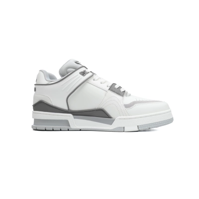 Louis Vuitton LV Trainer Sneaker White Grey XD CK24071805 02