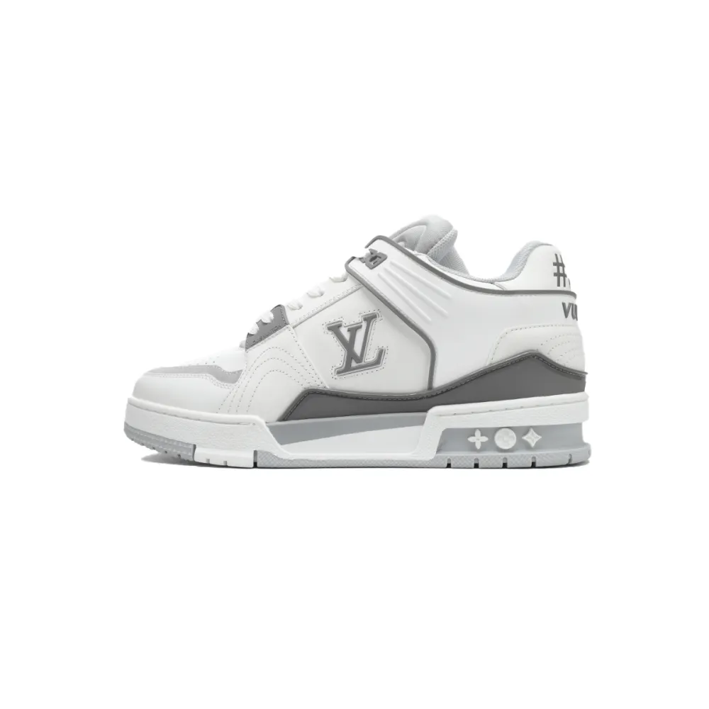 Louis Vuitton LV Trainer Sneaker White Grey XD CK24071805