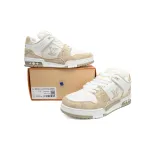 Louis Vuitton LV Trainer Sneaker White Khaki XD CK24071807