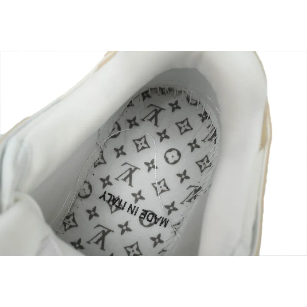Louis Vuitton LV Trainer Sneaker White Khaki XD CK24071807