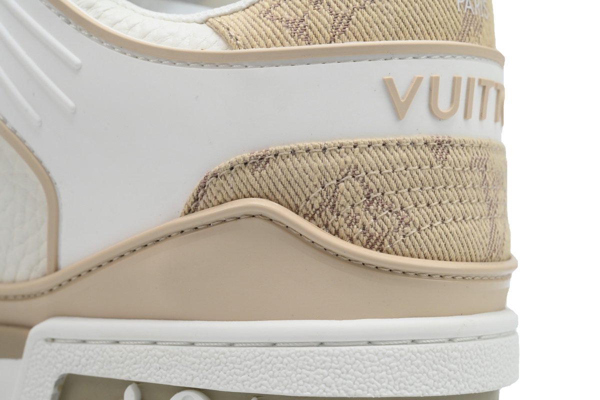Louis Vuitton LV Trainer Sneaker White Khaki XD CK24071807
