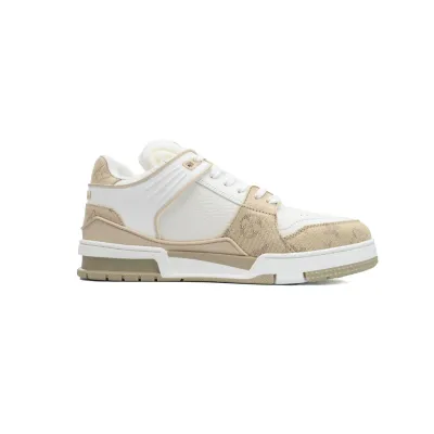 Louis Vuitton LV Trainer Sneaker White Khaki XD CK24071807 02