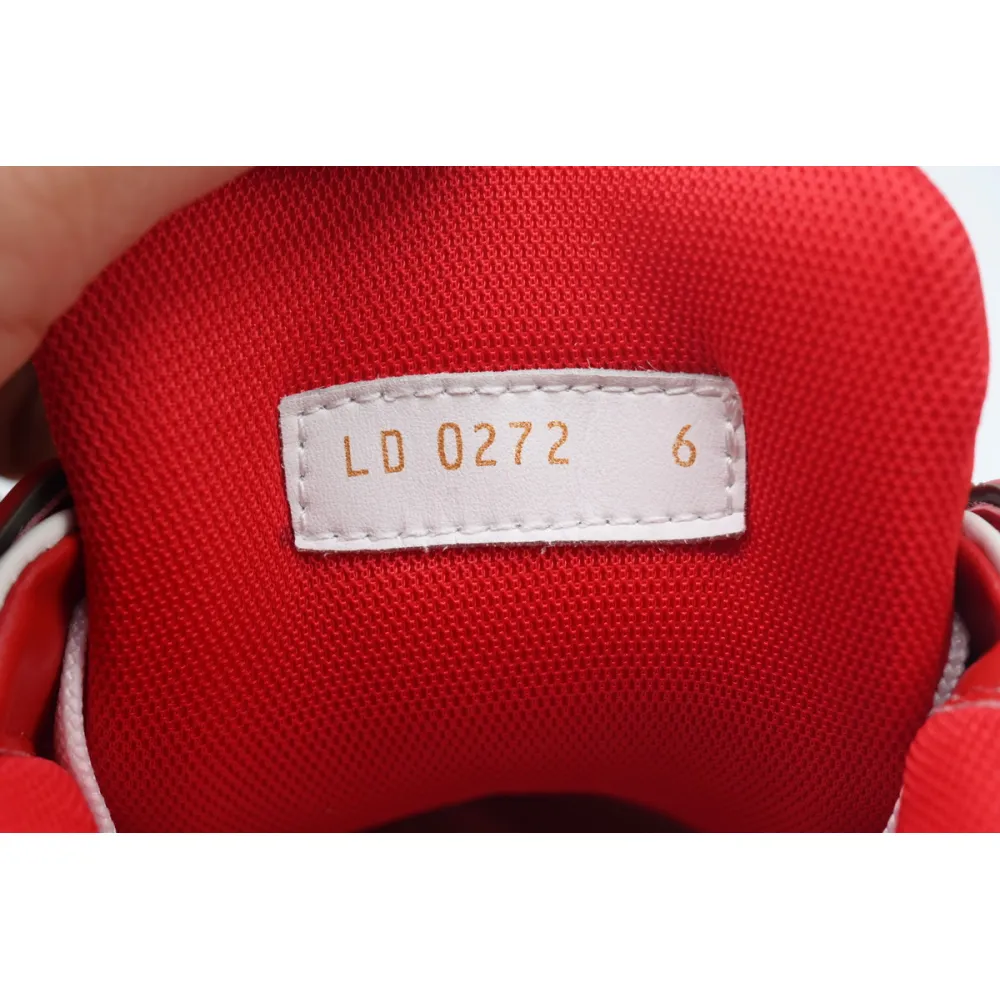 Louis Vuitton LV Trainer Sneaker White Red XD CK24071806
