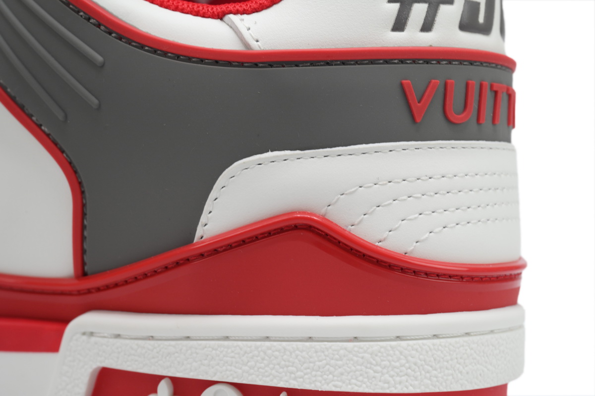 Louis Vuitton LV Trainer Sneaker White Red XD CK24071806