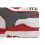 Louis Vuitton LV Trainer Sneaker White Red XD CK24071806