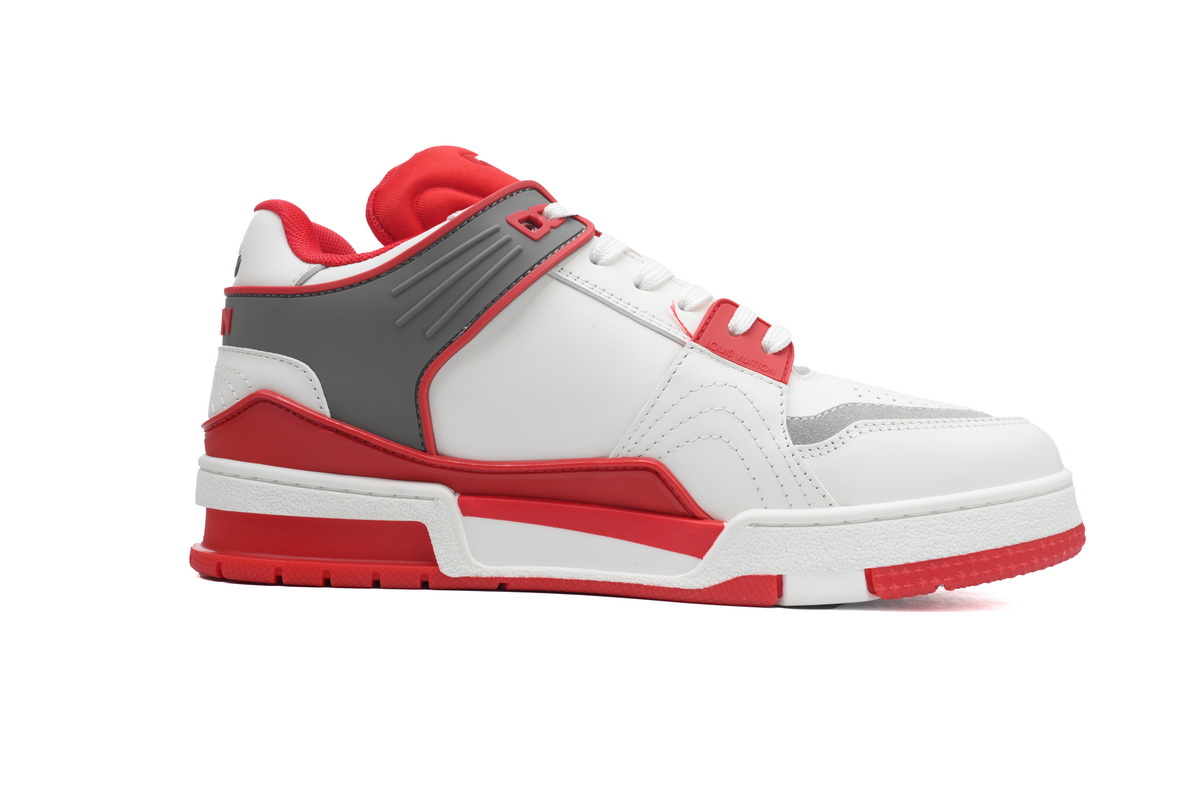 Louis Vuitton LV Trainer Sneaker White Red XD CK24071806