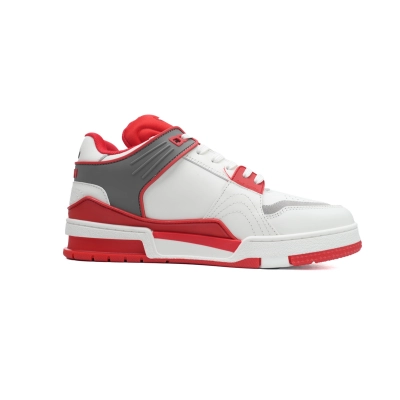 Louis Vuitton LV Trainer Sneaker White Red XD CK24071806 02