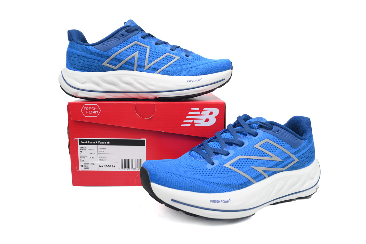 New Balance Fresh Foam X Vongo V6 White Blue MVNGOCB6
