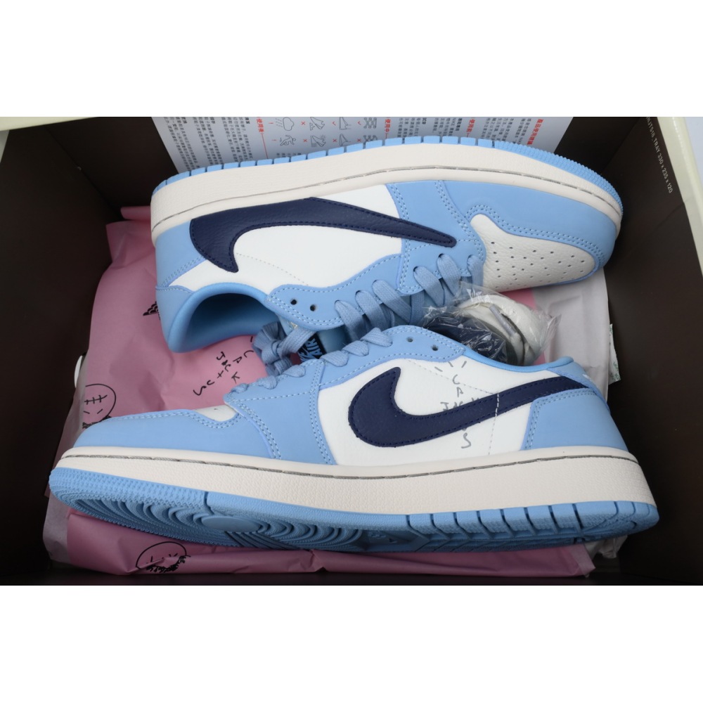 LJR Batch Air Jordan 1 Retro Low Golf Travis Scott Blue DM7688-400