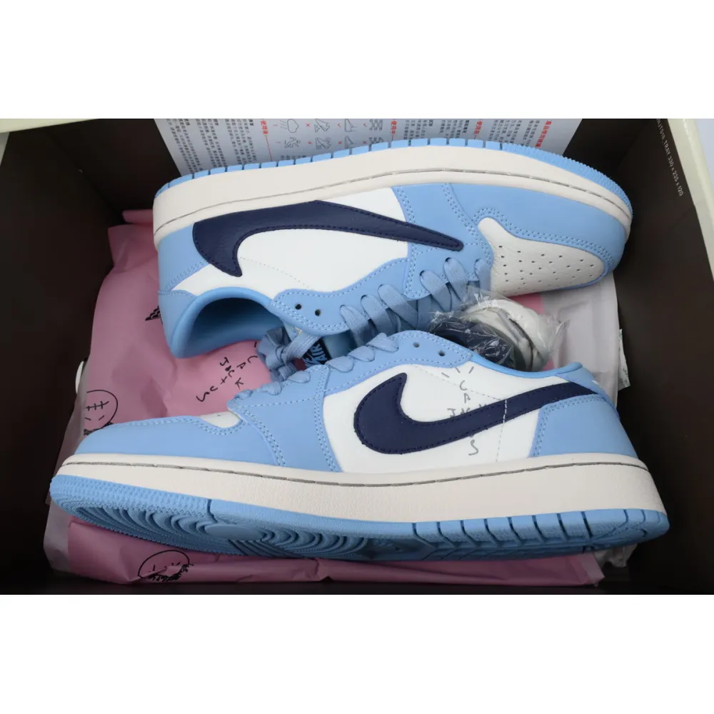 ljr batch air jordan 1 retro low golf travis scott blue dm7688-400