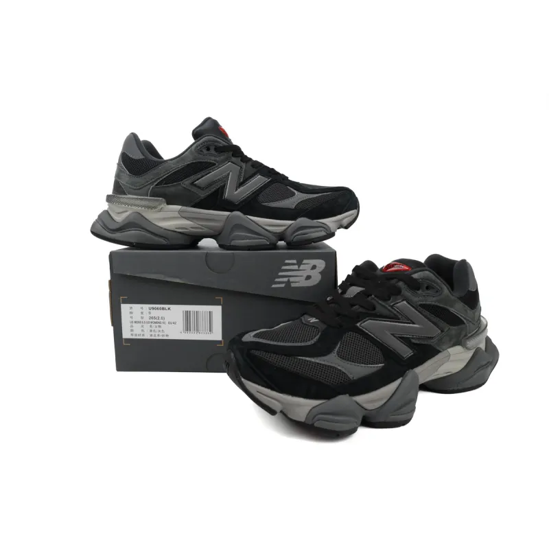 New Balance 9060 Black Castlerock Grey U9060BLK