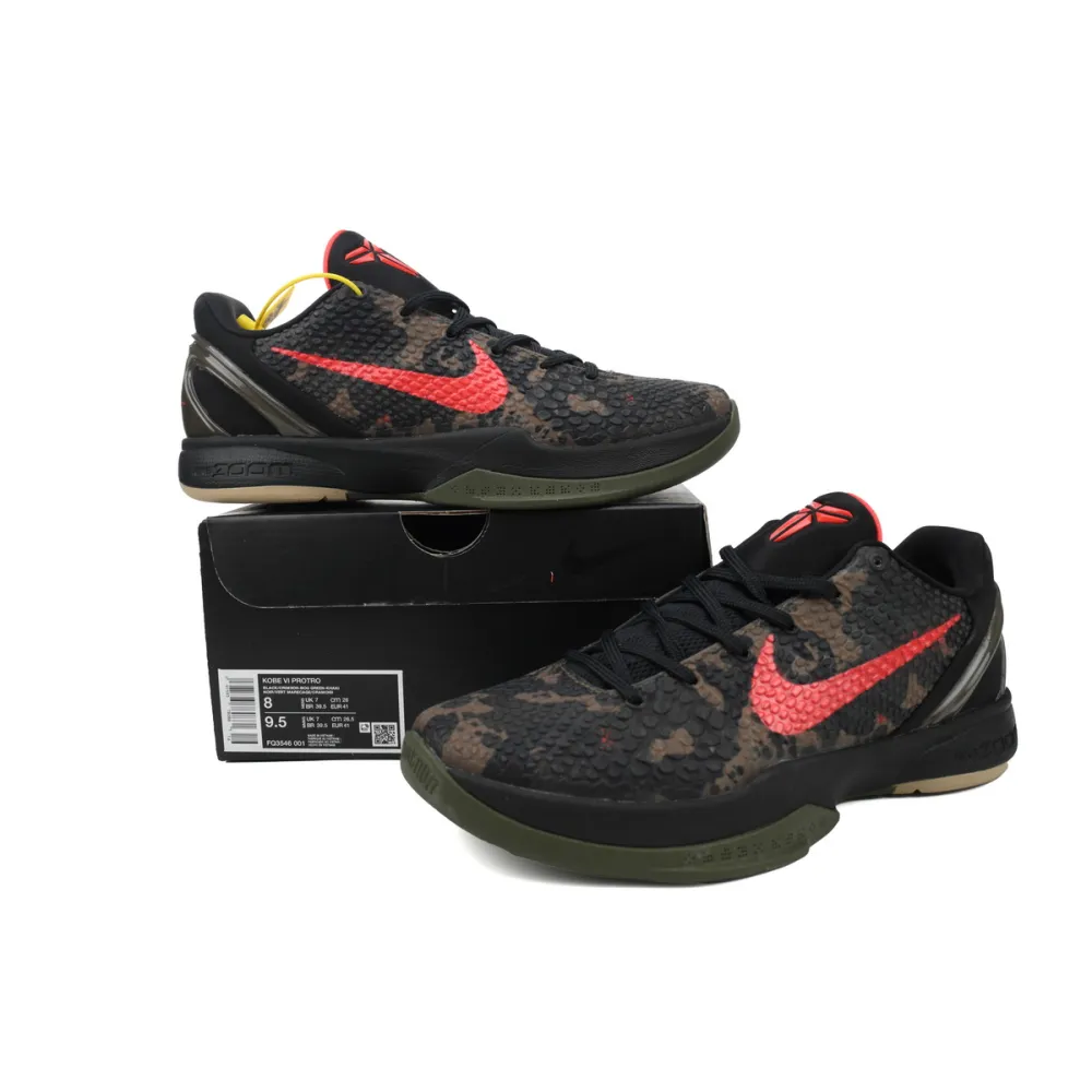 nike kobe 6 protro italian camo fq3546-001