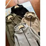 Nike Sportswear Tech Fleece Hoodie & Joggers Pant Set Black/Grey/Army Green/Khaki YZ FB7922 8002