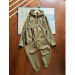 Nike Sportswear Tech Fleece Hoodie & Joggers Pant Set Black/Grey/Army Green/Khaki YZ FB7922 8002