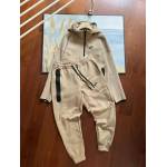 Nike Sportswear Tech Fleece Hoodie & Joggers Pant Set Black/Grey/Army Green/Khaki YZ FB7922 8002