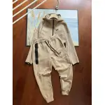 Nike Sportswear Tech Fleece Hoodie & Joggers Pant Set Black/Grey/Army Green/Khaki YZ FB7922 8002