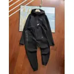 Nike Sportswear Tech Fleece Hoodie & Joggers Pant Set Black/Grey/Army Green/Khaki YZ FB7922 8002