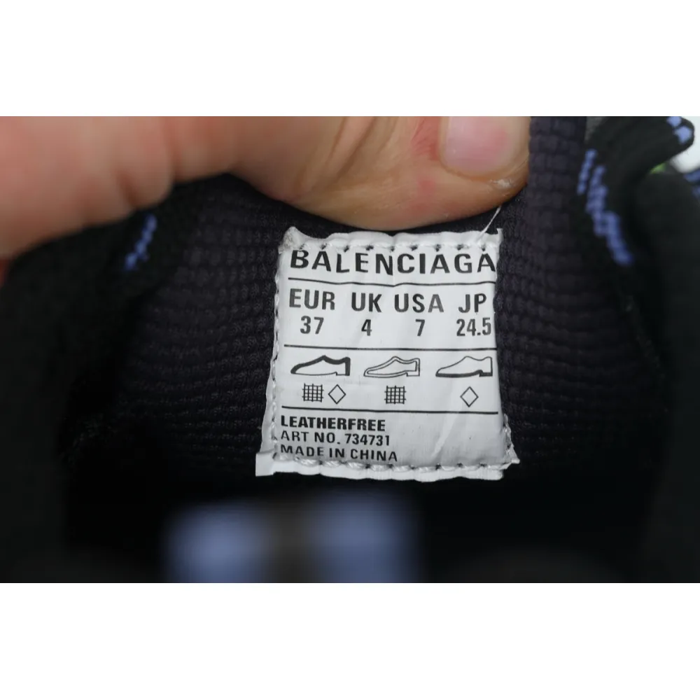 Balenciaga 3XL Sneaker Black Green Blue 734731 W3XDC 0235