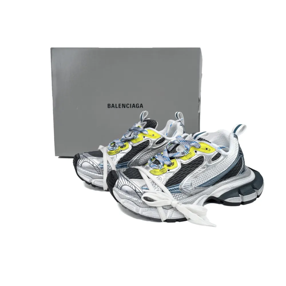 Balenciaga 3XL Sneaker White Silver Black Blue 734731 W3XL5 9047