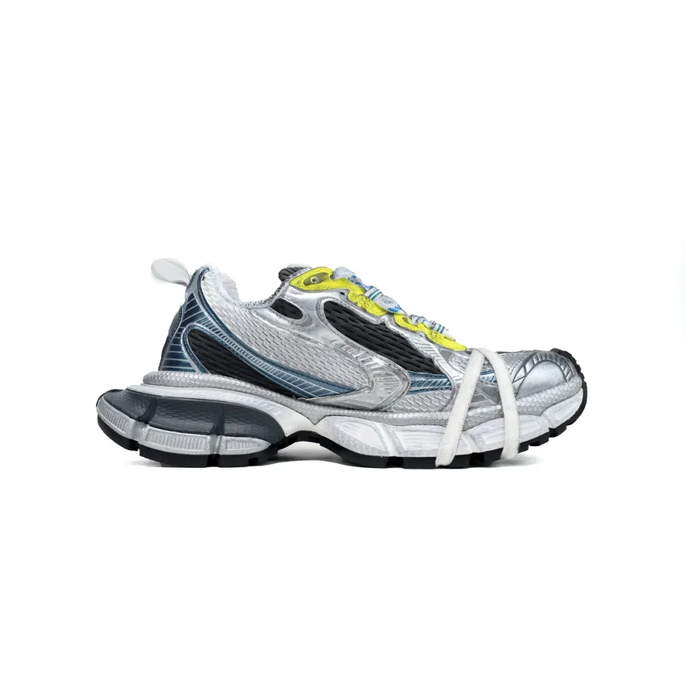 Balenciaga 3XL Sneaker White Silver Black Blue 734731 W3XL5 9047