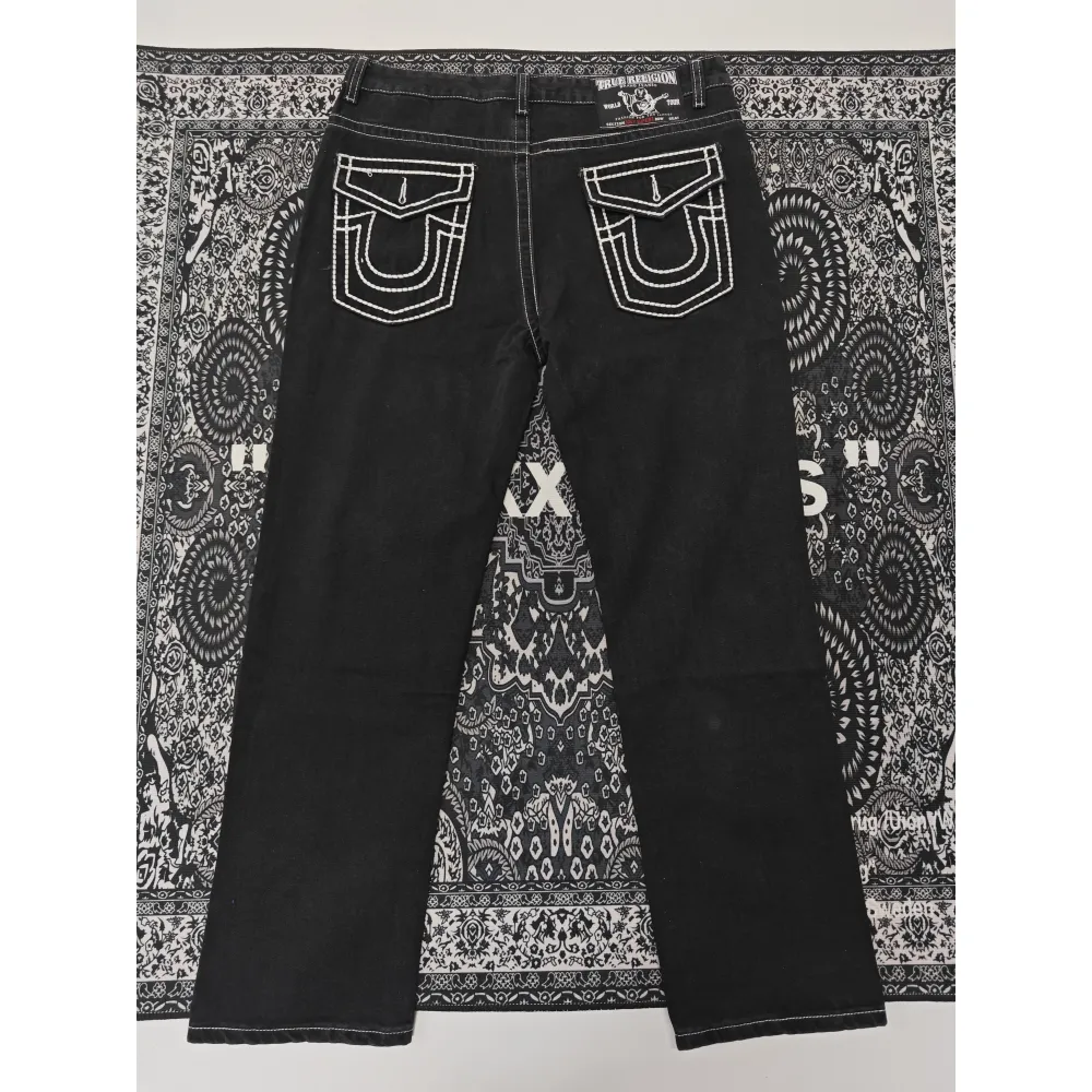 True Religion Black Straight Jean YZ0706