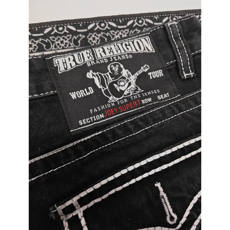 True Religion Black Straight Jean YZ0706