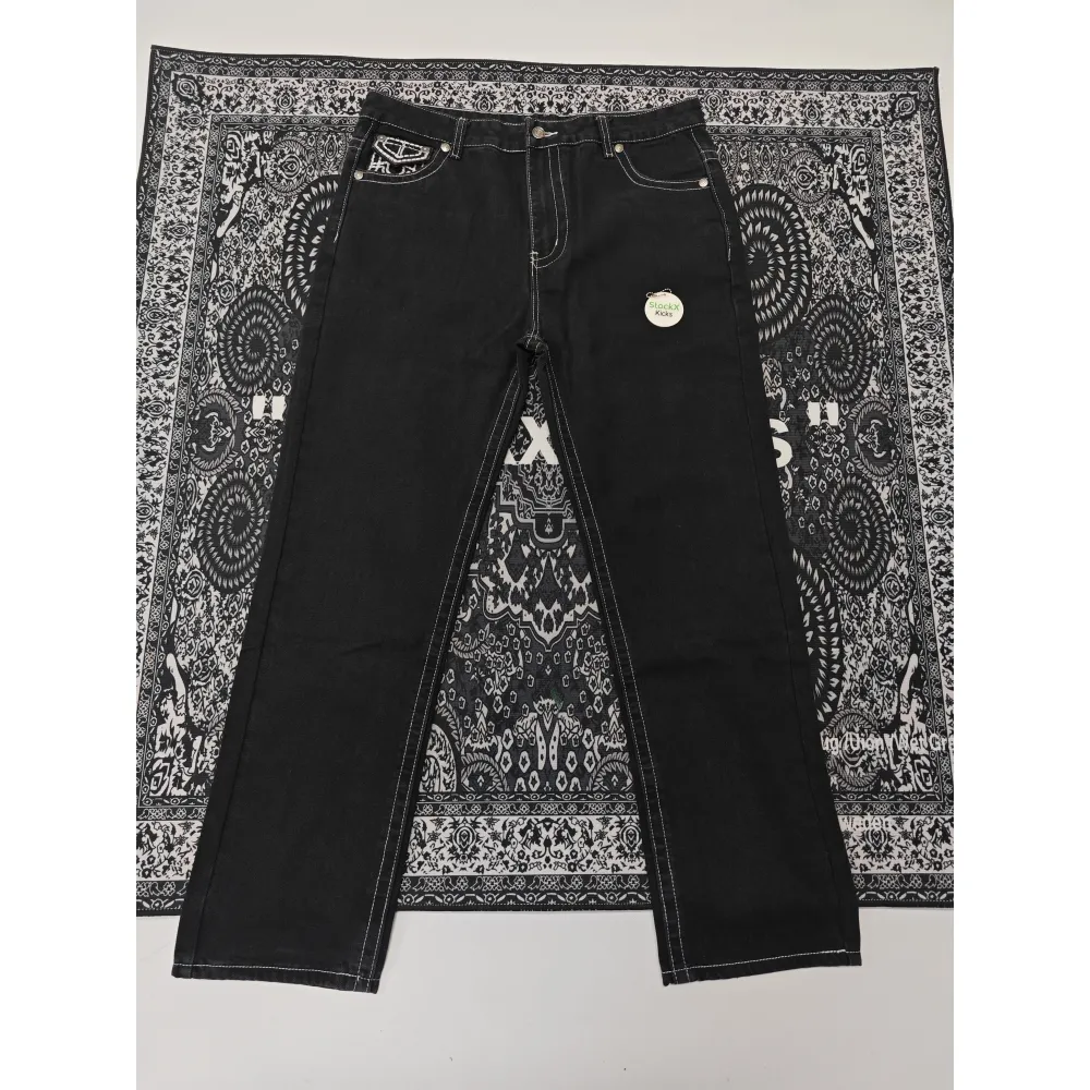 True Religion Black Straight Jean YZ0706