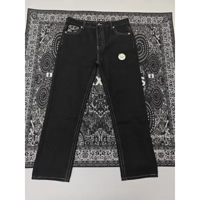 True Religion Black Straight Jean YZ0706 01