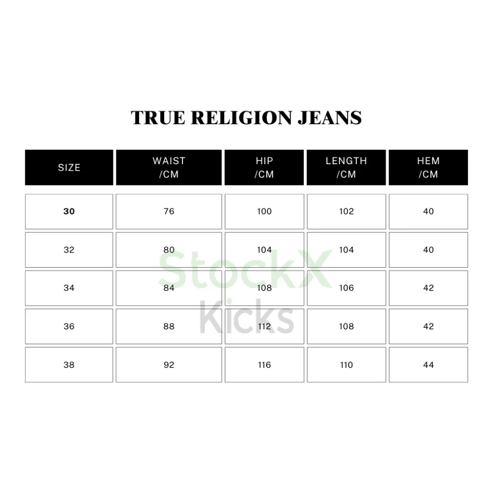 True Religion Black Straight Jean YZ0706
