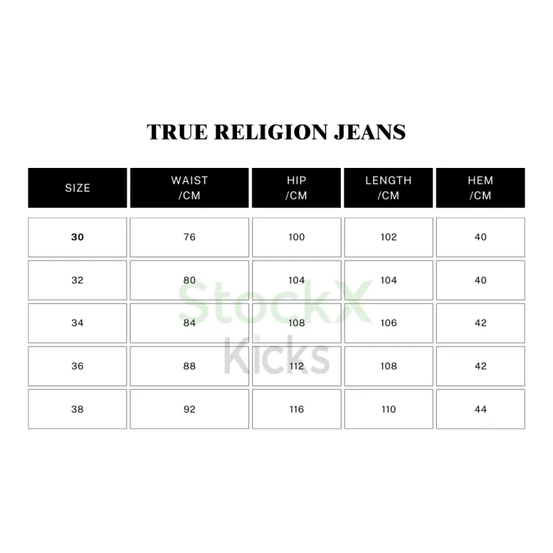 True Religion Black Straight Jean YZ0706