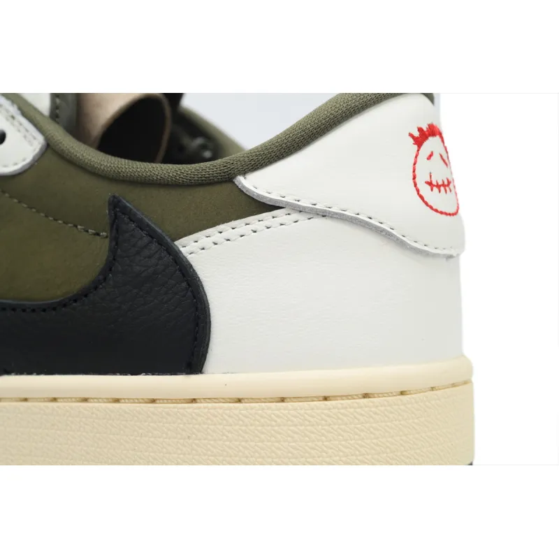 PK God Batch Air Jordan 1 Retro Low OG SP Travis Scott Medium Olive DM7866-200