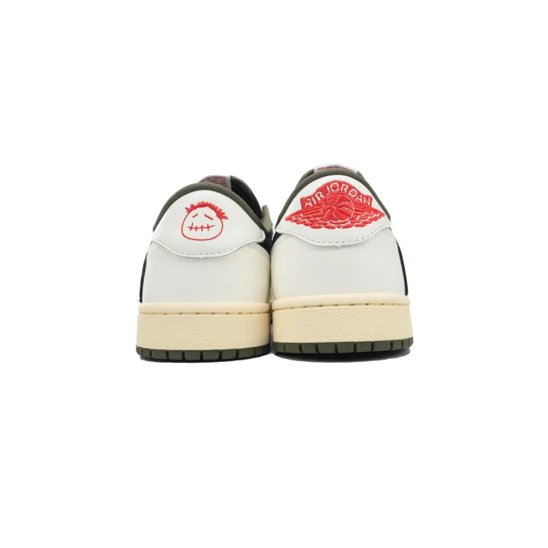 PK God Batch Air Jordan 1 Retro Low OG SP Travis Scott Medium Olive DM7866-200