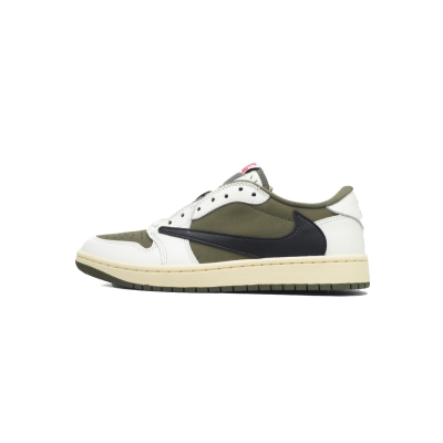 PK God Batch Air Jordan 1 Retro Low OG SP Travis Scott Medium Olive DM7866-200 01