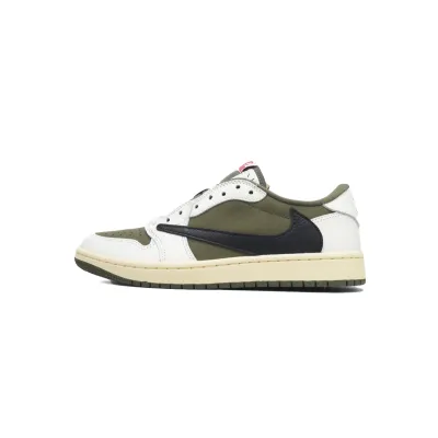 PK God Batch Air Jordan 1 Retro Low OG SP Travis Scott Medium Olive DM7866-200 01