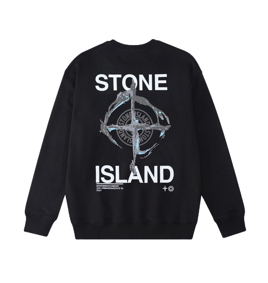 Stone Island Sweatshirt Black/White YZ W801